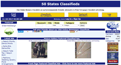 Desktop Screenshot of 50statesclassifieds.com