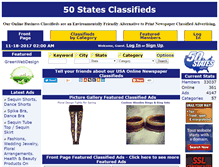 Tablet Screenshot of 50statesclassifieds.com
